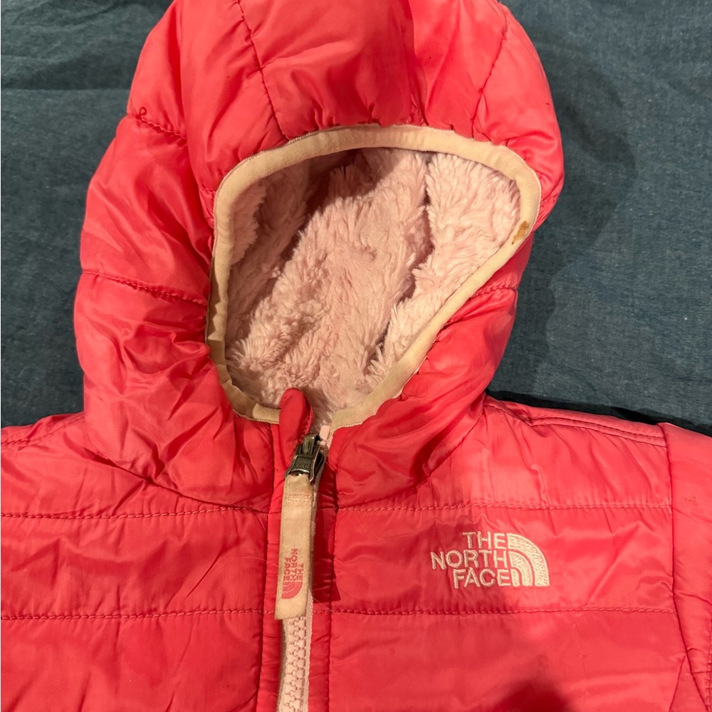 The North Face pink Hooded Jacket